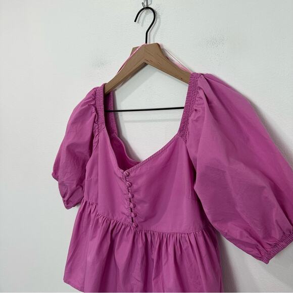 Free People Pink Veronica Sweetheart Top Pink Blouse size XS - Picture 5 of 8